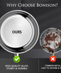 Comparison of Bonison high quality alloy product versus competitor's rusted metal.