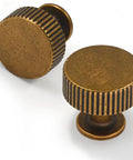 Five Pack Antique Brass Kitchen Cabinet Knobs and Drawer Pulls Zinc Cabinet Hardware for Dresser Drawers Vintage Style