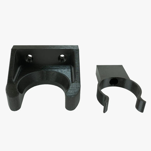 Wall Mount Holder For Cordless Stick Vacuum Tubes V15 V11 V10 V8 V7 Absolute Outsize, showing open holder and grip, black.