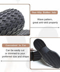 Close-up of 4 mm Thick Rubber Shoe Soles Replacement for Boots and Sneakers, non-slip wave pattern, large size 32 x 12.6 cm.