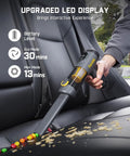Slim V9 Mix Car Vacuum 4 In 1 Handheld Air Duster Cordless Cleaner With 12000Pa Suction And Smart LED Display cleaning car seat