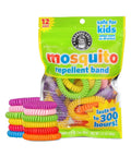 Mosquito Repellent Bracelets For Kids And Adults, DEET-Free, Plant-Based Essential Oils, Up To 300 Hours Of Outdoor Bug Protection, 12 Pack