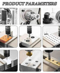 Precision Electric Tapping Machine With 360 Degree Universal Arm For Iron Steel Aluminum M3 To M16 drilling through metal and plastic parts.