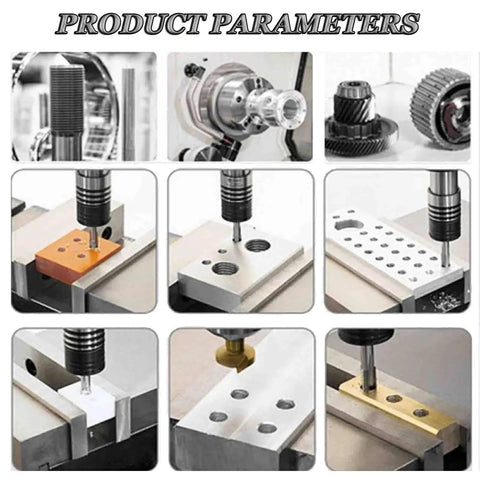Heavy Duty Electric Tapping Machine With Zero Fuss Touch Controls Universal 360 Vertical Drill Arm threading into various metals.