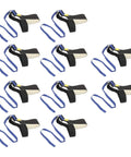 ESD Grounding Kit With 10 Pcs Anti Static Foot Heel Straps And Wrist Strap Band Adjustable Buckle Type Black And White
