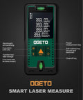 Laser Distance Meter With 393 Feet Range, Digital Backlit LCD, 6-Digit Display, Two Bubble Levels, M In Ft Unit Switching