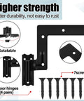 Beefy 24 Pack Steel Blind Shutter Hinges With S Holdback Hooks One And One Sixteenth Inch Exterior Shutters Hardware Kit Black Powder