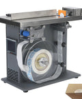 Top Notch Automatic Right Angle Labeling Machine, 90 Degree Corner Applicator with visible label roll and user interface.