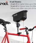 Two Pack 40 Pound Ceiling Mount Bike Lift And Rack For No Fuss Bicycle Storage Without Electricity Ropes Or Pulleys With Internal Spring Hoist