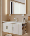 Matte Coffee Bronze Solid Brass Cabinet Handles 3 Inch Centers Kitchen Drawer Pulls on cream bathroom vanity
