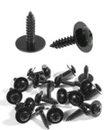 20 Pack Fender Liner Screws For Auto Body Bumper And Splash Shield M4.8-1.61 x 19mm Phillips Truss Head With 16mm Washer