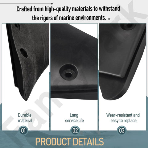 Universal Outboard Hydrofoil For 5 To 150 HP Boats, Whale Tail Cavitation Plate Stabilizer details with PA66 Plastic Black
