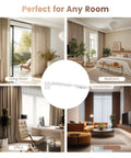 Ultra Quiet 98.4 Inch Motorized Curtain Track With App Control And Remote, smart track shown in living room, bedroom, office, and lounge