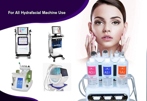 Salon Quality Aqua Peeling Solution Kit Boss Level Dermabrasion Serum For Face, Gentle Yet Powerful Small Bubble Skin Care, Premium Facial Mask Machine Support For Normal And Sensitive Skin SA2 AO3, Pack Of 6, bottles on hydrafacial machine