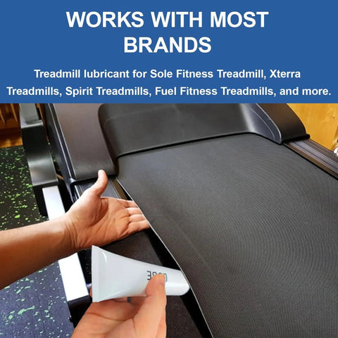 Two Pack Treadmill Belt Lubricant For Quiet Smooth Operation And Longer Treadmill Life, Cuts Belt Noise And Hesitation, Extends Motor Lifespan, Works With Most Treadmills, tube on treadmill belt