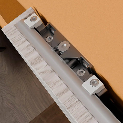 Soft Close Concealed Door Hardware Kit With Hidden Sliding Track For 31 To 43 Inch Doors Beefed Up Heavy Duty Sliding System
