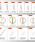 Rugged Hitch Pin And Trailer Pin Assortment Kit For Trailers Tractors Trucks Tow Jobs And Farm Equipment With Cotter Pins Lynch Pins Straight Pins Square Pins Arch Pins And Tube Pins For Heavy Duty Use