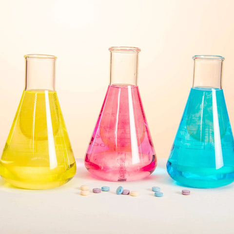 True Color Fizzers Tub Tint Tablets Pack For Water Coloring One Tablet Colors Up To A Liter Includes Blue Red Yellow Primary Colors