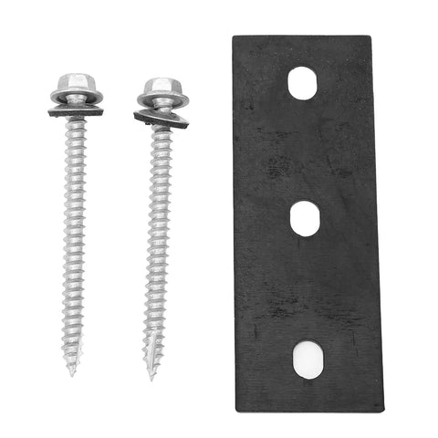 Close-up of screws and gasket from Eight Piece Solar Panel Mounting Bracket Feet With Screws And Gaskets, Lightweight Aluminum Support