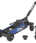 Beefy 3 Ton Aluminum Off-Road Jack for Trucks and SUVs, 6000 Lb Capacity, 29-Inch Lift, Steel Skid Plate, Quick-Change Saddle