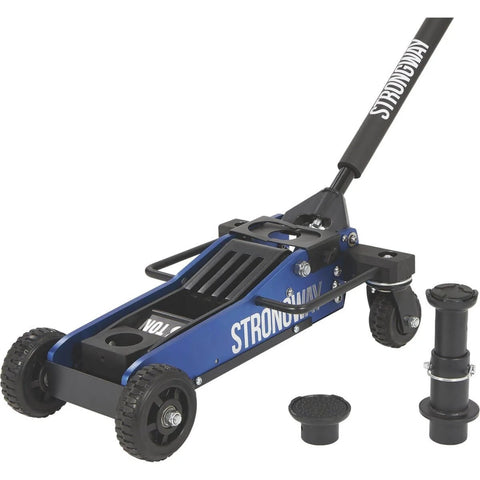 Beefy 3 Ton Aluminum Off-Road Jack for Trucks and SUVs, 6000 Lb Capacity, 29-Inch Lift, Steel Skid Plate, Quick-Change Saddle