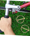 Heavy Duty Lynch Pin Kit 12pcs Locking Clips for Trailer Hitch and Equipment Wear Resistant and Easy to Install 3/16 Inch Pins Great Go-To for Tractors Trucks Mowers and Other Haul Gear installed on bike hitch