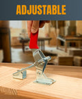 Kickin Heavy Duty 4 Pack Toggle Clamps With Adjustable U Bolt And Nonslip Grip Lock In Dead Nuts Secure 2000 Lbs for Woodworking Jigs.