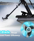 3 Blade Trolling Motor Propeller For Motorguide Machete III Compatible, 3.5 Hub, boating in shallow water