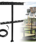 Heavy Duty Shovel Holder For Truck And Trailer, 6 Tool Holes, Rubber Grommets And Mounting Hardware, Weatherproof Steel Organizer