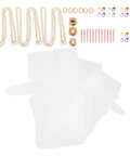 Three Pack Plastic Canvas Mesh Sheets For DIY Bag Making Kit, Super Sturdy Craft Sheets For Sewing, Embroidery, And Quilting Projects, Perfect For Tote Bags, Pouches, Accessories, And Creative Bag Designs. White plastic canvas mesh sheets with bag hardware set