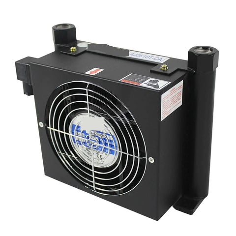 Heavy Duty Hydraulic Air Cooler 10 Liters Per Minute With Case Flow Radiator And Oil Cooling Heat Exchanger, side view