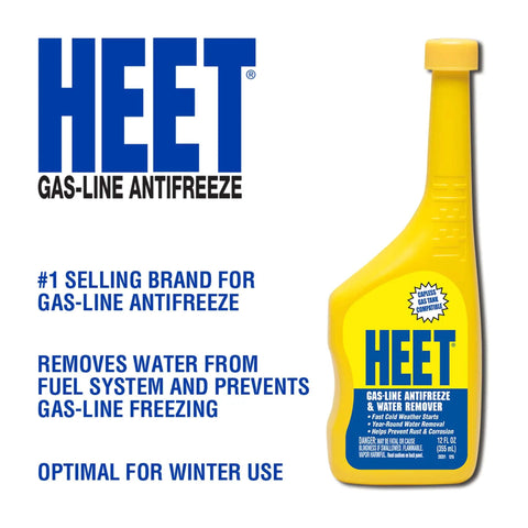 Water Removal and Gas Line Antifreeze for Winter Starts Keeps Your Fuel System Free of Water Prevents Gas Line Freezing and Rust Protection Plus Easy Starts in Cold Weather 12 Fl Oz bottle and packaging