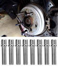 Upgrade Your Ride With High Strength Steel Extended Wheel Studs For Secure Fit. Perfect Wheel Conversion Kit Featuring durable 58mm length with solid bolts to unlock cool custom wheels and fresh looks for your ride today. steel 58mm studs on brake hub, pack of 8