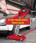 Lightweight 2 Ton Floor Jack Handle Replacement For Car Hydraulic Floor Jack With Carbon Steel Build in use lifting a car