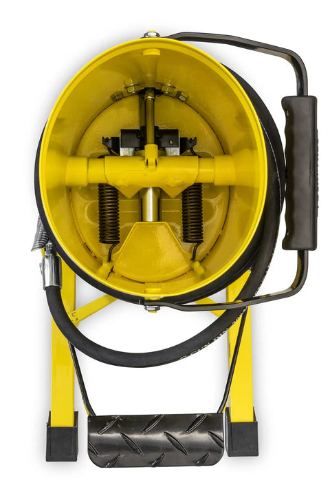 Top view of Heavy Duty Grease Gun With 10,000 Psi Output For Fast No Sweat Lubrication, Hands Free Foot Operation