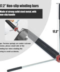Beefed Up Heavy Duty Torsion Spring Replacement Set non-slip winding bars for garage doors
