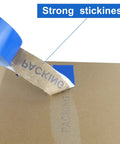 Blue Heavy Duty Duct Tape 9 Mil Thick 2 Inch By 30 Yard Roll Waterproof Tear By Hand Adhesive Industrial Strength Built Tough Yet Flexible For Indoor Outdoor Repairs Patch Holes Seal Cracks No Residue Multi Use on cardboard