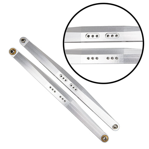Aluminum Alloy RC Rear Trailing Arms Lower Linkage For 1to7 Traxxas UDR Desert Racer Beefy Rear Suspension Link Bolt On Easy Install Upgrade For Offroad RC Cars, 213mm aluminum pair
