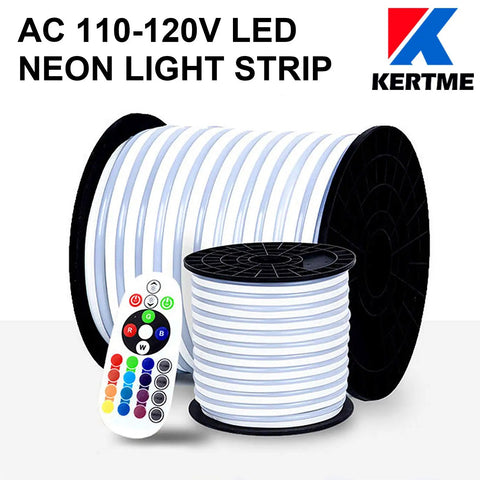 RGB LED Neon Rope Light Strip 10m Waterproof Dimmable With 24 Key Remote AC110120V Multi Colors And Modes for home decor