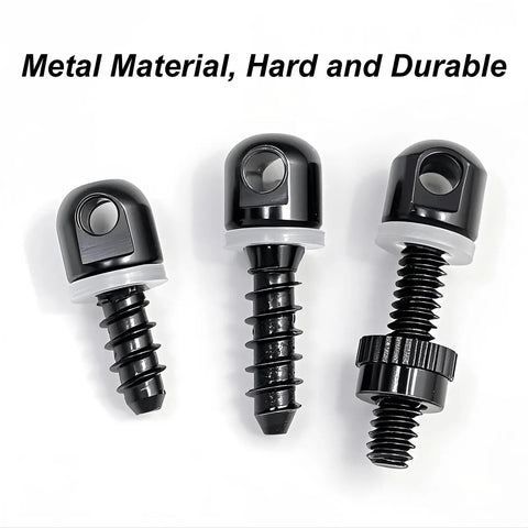 Badass Sling Swivel Studs Kit featuring six heavy duty wood bolt mounts and rifle shotgun tapping screws, durable metal screws.