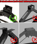 Check scissor jack head to fit Universal Scissor Jack Pads Rubber Pinch Weld Saddle Protector For Two Ton Jacks Anti Slip Car Lift Pad