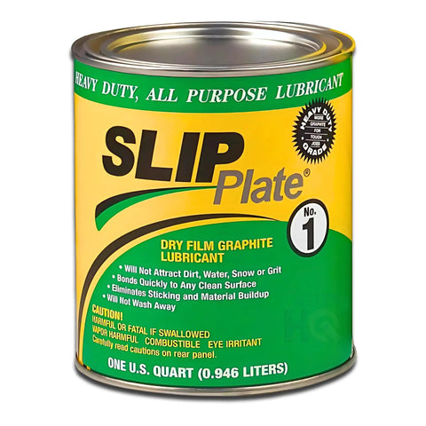 Heavy Duty Dry Graphite Lubricant 2 Pack Quart Cans For Extreme Temperatures, Weather-Resistant Dry Film Coating Can