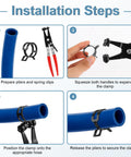152 Piece Spring Band Hose Clamp Kit With Pliers 16 Sizes From 6 To 25 Mm automotive installation steps
