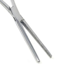 Hemostat forceps, 6.25-inch straight stainless steel, autoclave-ready, heavy-duty (side view)