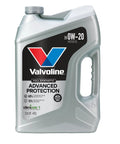 Valvoline Advanced Full Synthetic 0W-20 motor oil, 5-quart bottle