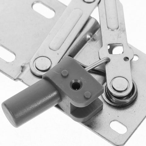Close-up of 45 Degree Tip Out Frameless Cabinet Hinges With Soft Close Damper For Quiet No Slam Smooth Closing And Noise Reduction
