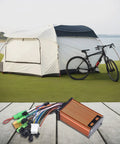 Sine Wave Brushless Controller For Electric Scooters And E Bikes 36V 48V 52V 350W with camping tent and bicycle