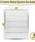 Metal Queen Excluder Set For 8 Frame Beehives, 3 Pack showcasing dimensions 14x20 inches