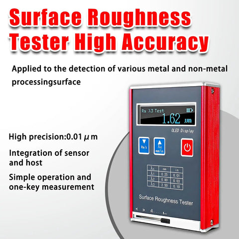 Front view of Roughness Meter Surftest Pro-Grade With 0.01μm Precision, High Speed DSP Profilometer, OLED Display shown.