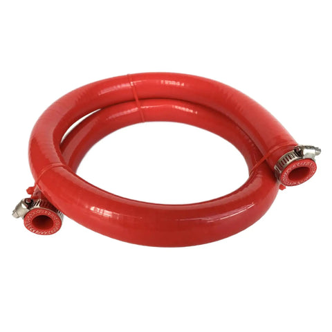 Beefed Up Silicone Hose 16mm ID 3.28Ft Reinforced High Temp 350F 4 Ply With 5mm Wall 145 PSI Working Pressure Burst 300 PSI Includes 2 Clamps
